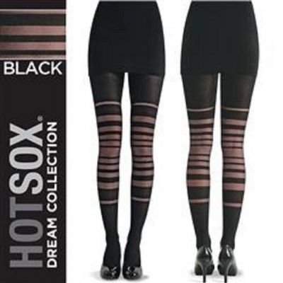 Hot Sox Dream Collection Opaque Sheer Stripe Tights - HD000008